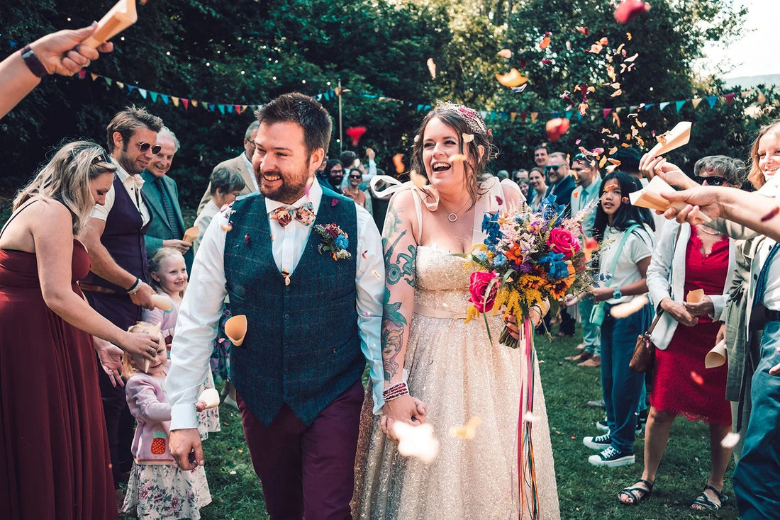 Lorna & Matt’s Festival-Style Wedding at Powderham Castle