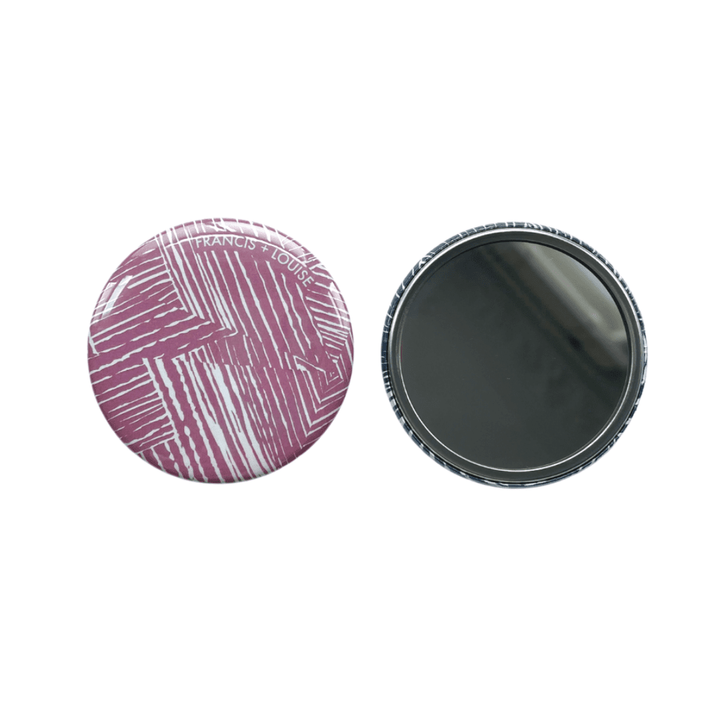 BAWLEY PINK - GEOMETRIC POCKET MIRROR