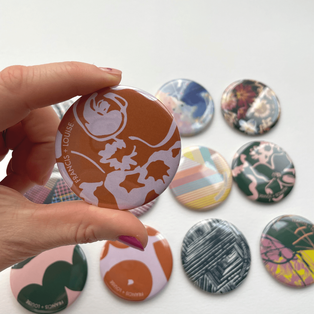 BAWLEY PINK - GEOMETRIC POCKET MIRROR