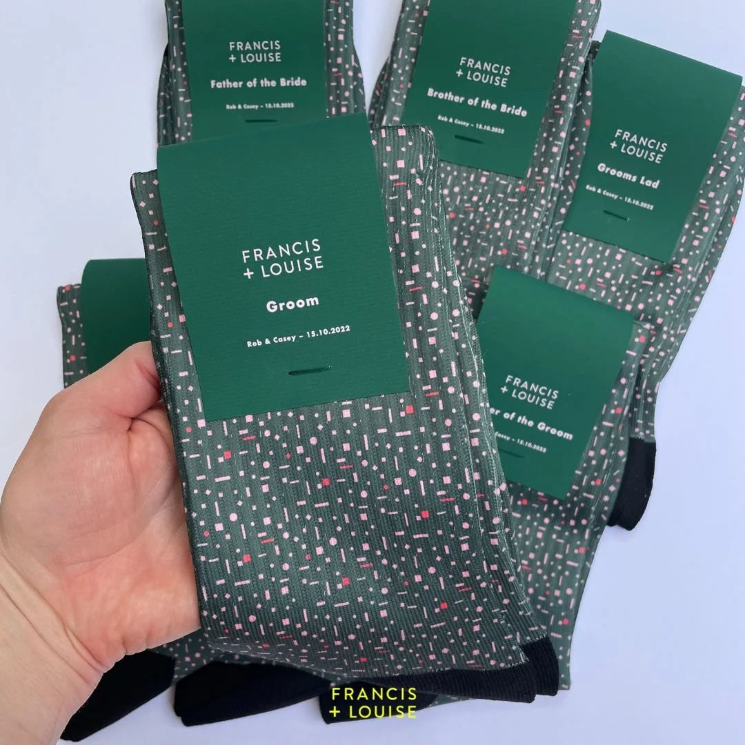 Bespoke Printed Wedding Socks