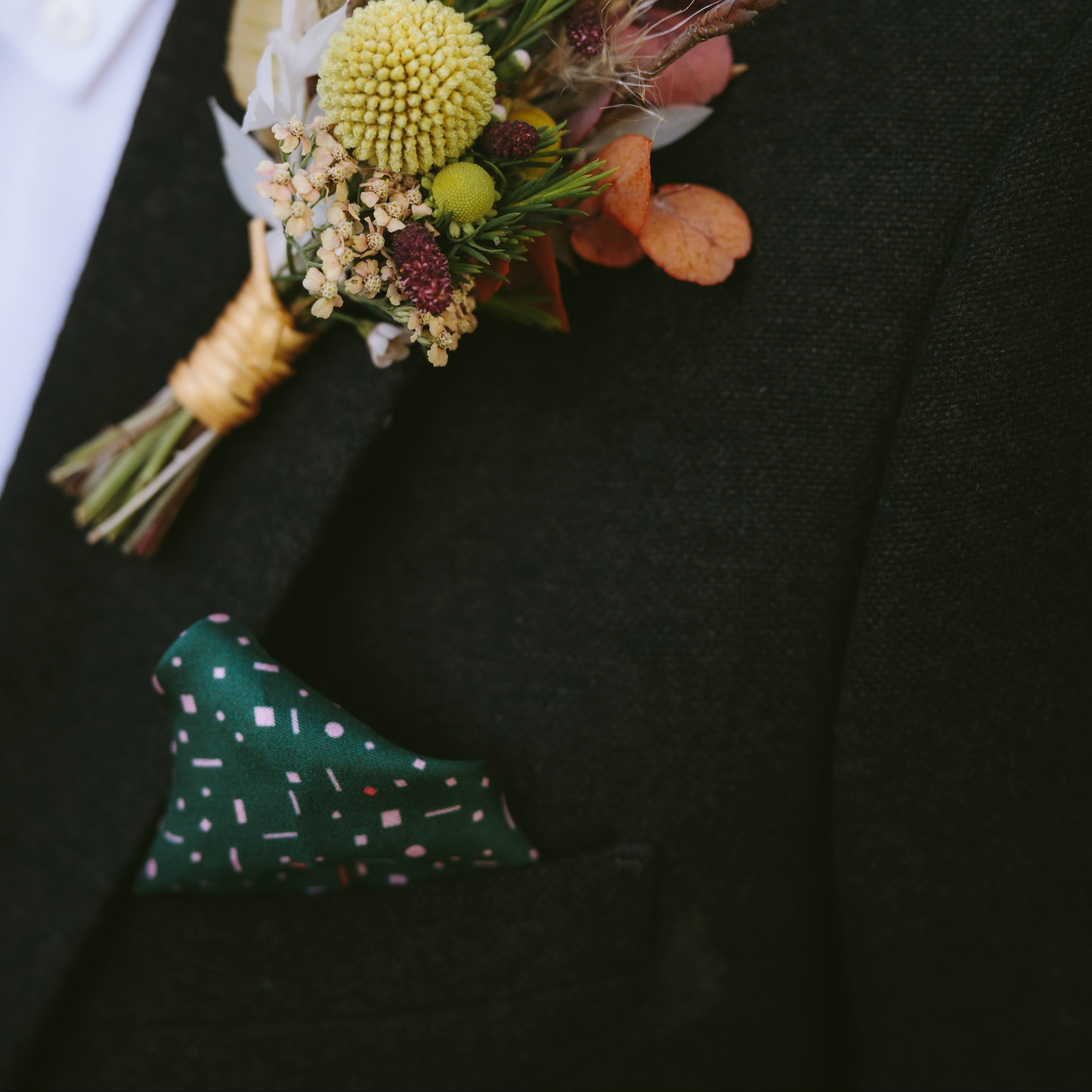 Aerial Green - Pocket Square