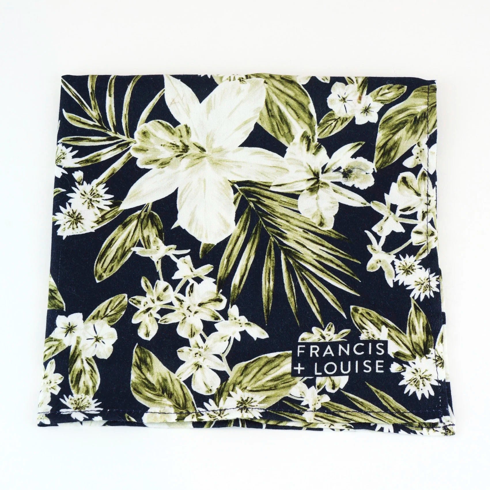 Tokoriki Green - Floral Pocket Square