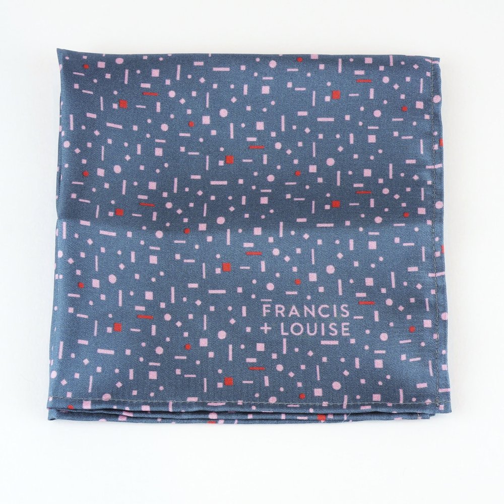 Aerial Grey - Geometric Silk Bow Tie