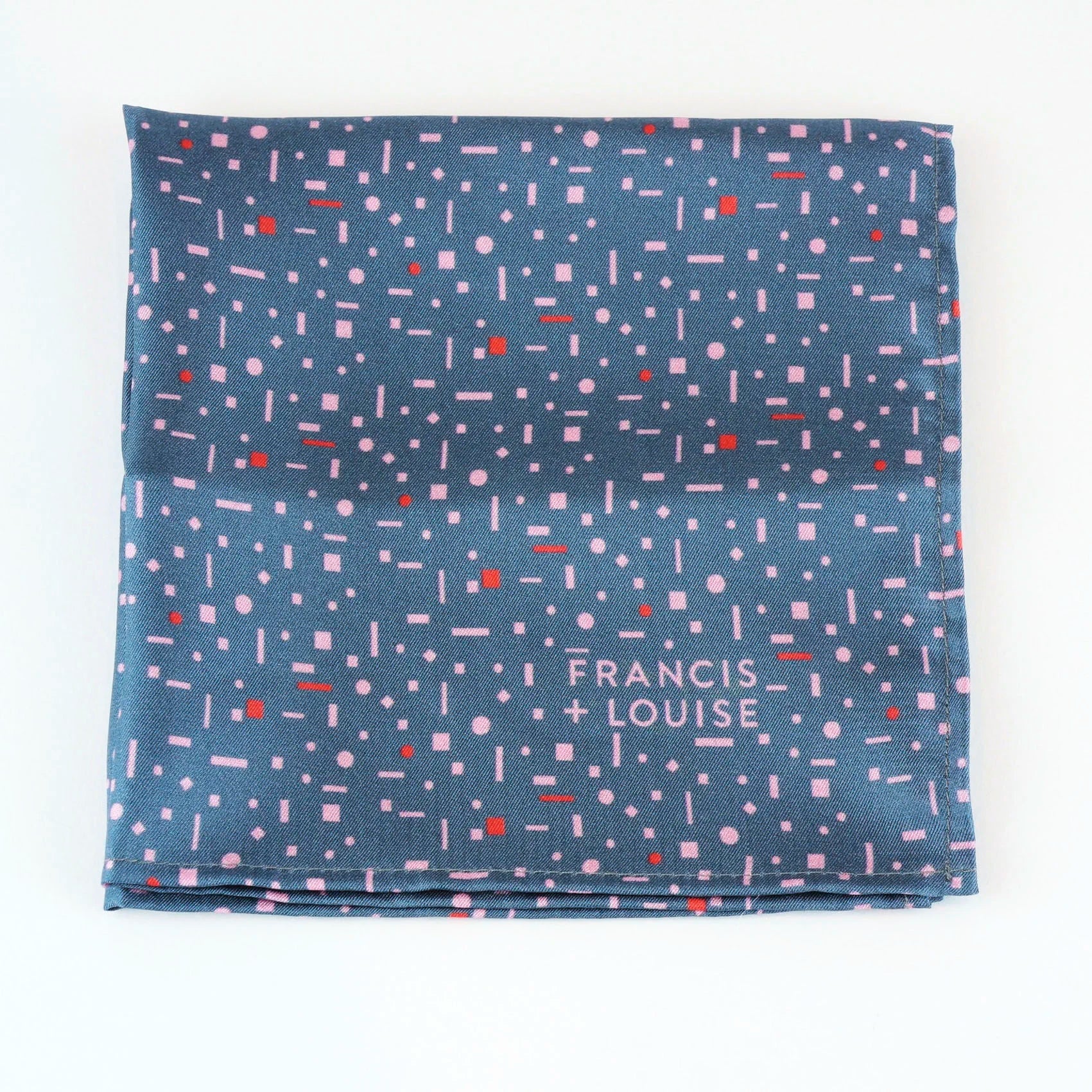 Aerial Grey - Geometric Pocket Square