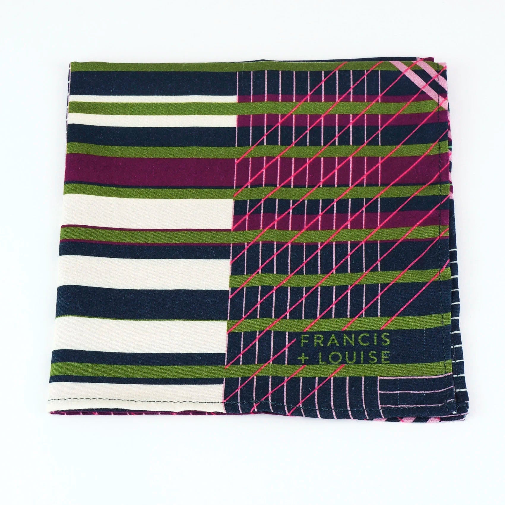 Hendrik - Navy Geometric Pocket Square