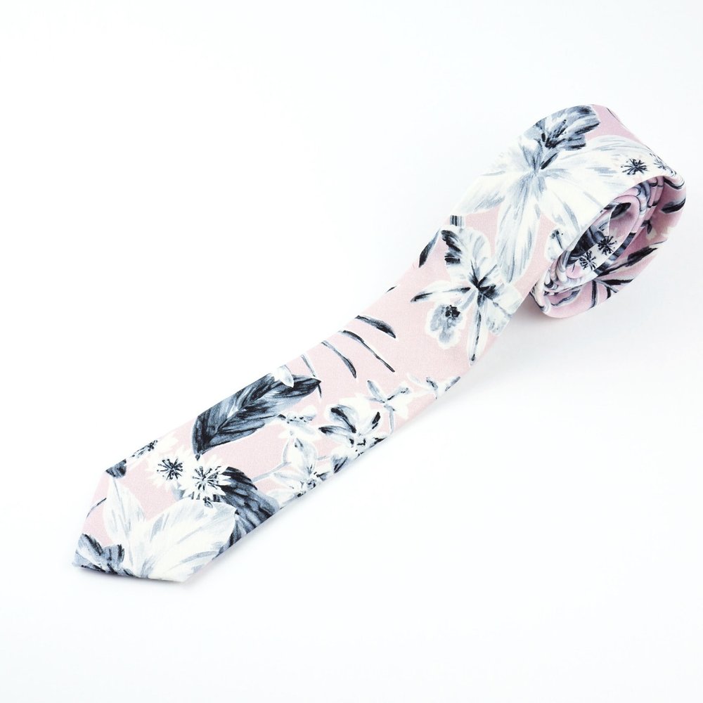 TOKORIKI PINK - FLORAL TIE