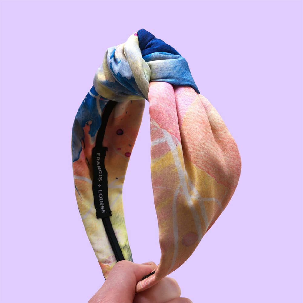 Flow Multi-Coloured Knot Headband