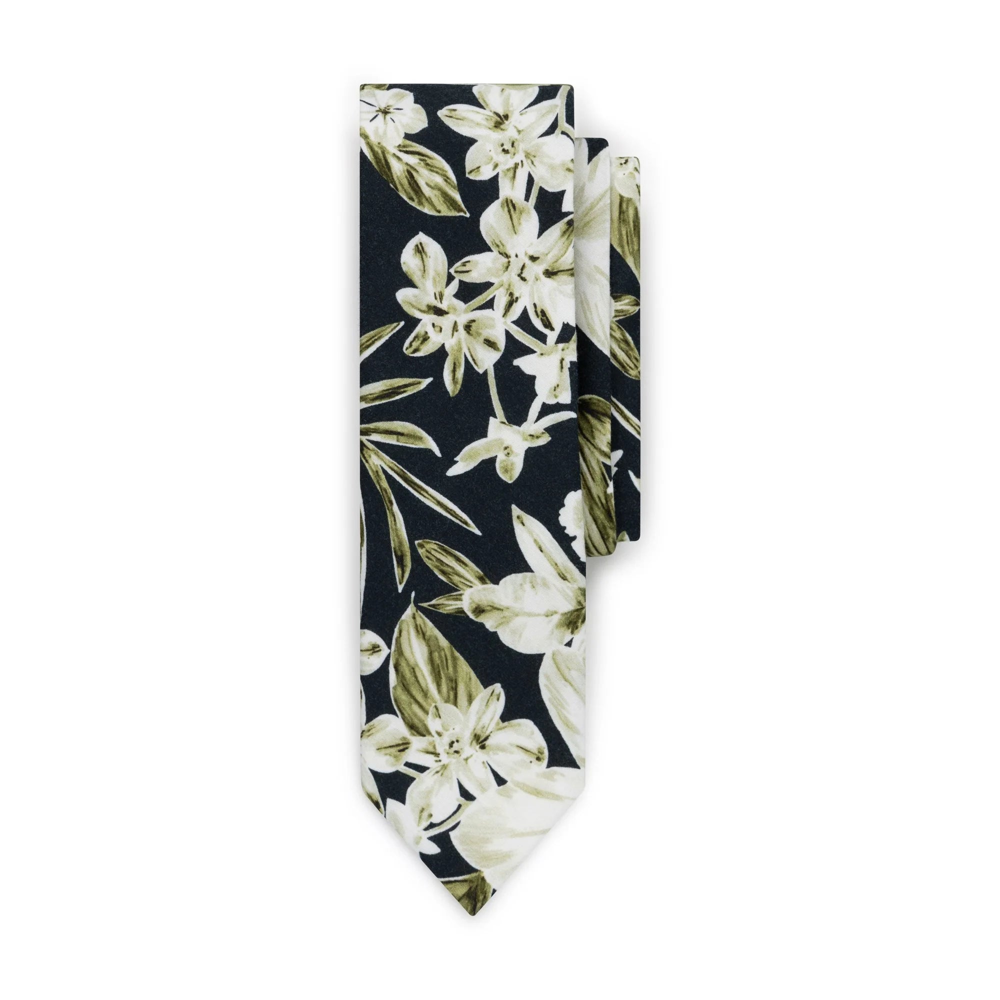 TOKORIKI GREEN - FLORAL TIE