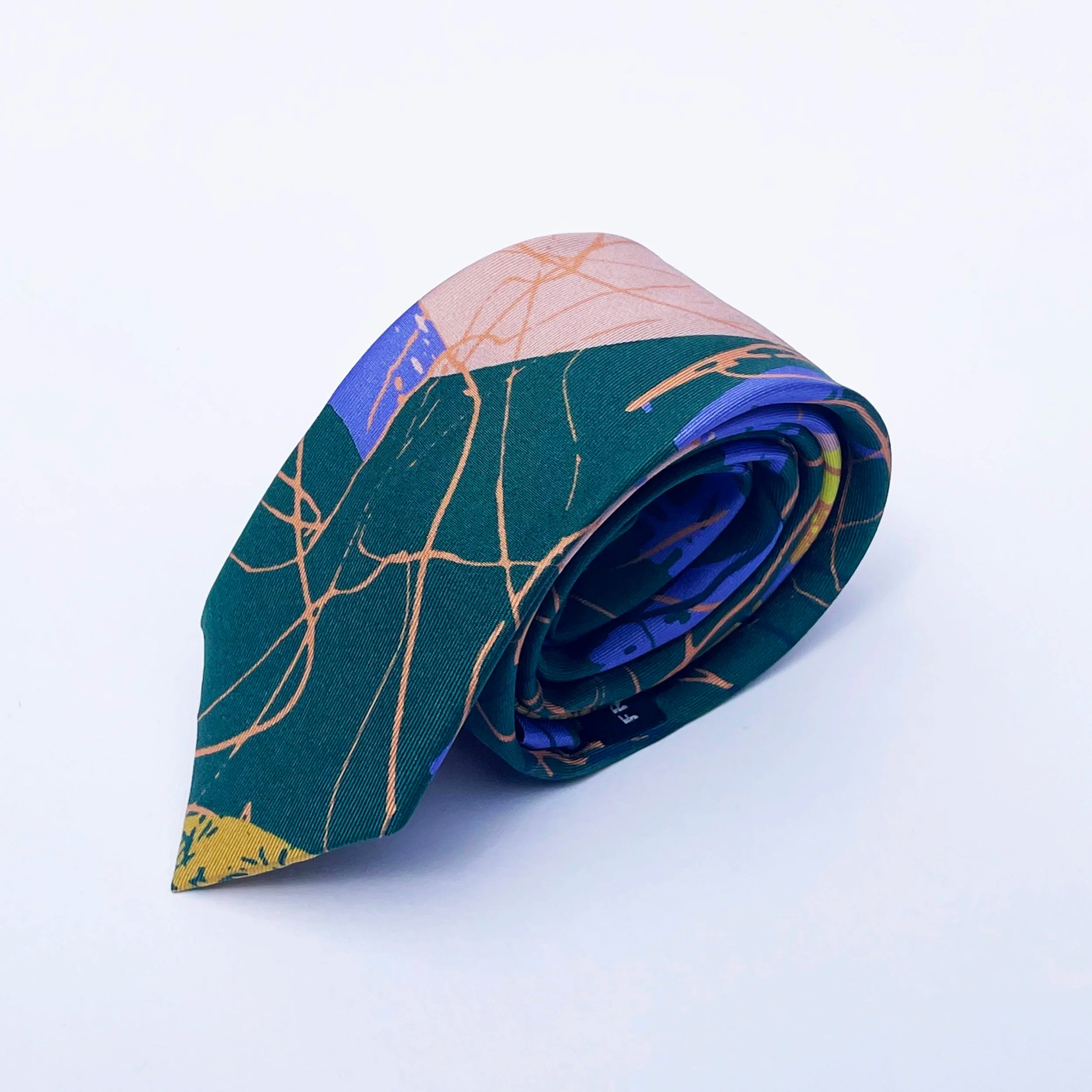 Wren - Abstract Silk Tie