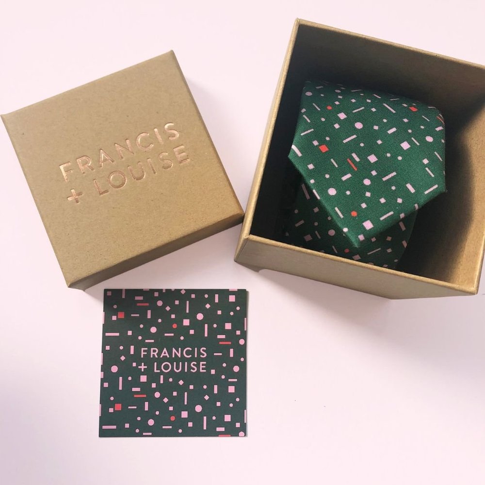 Aerial Green - Geometric Tie