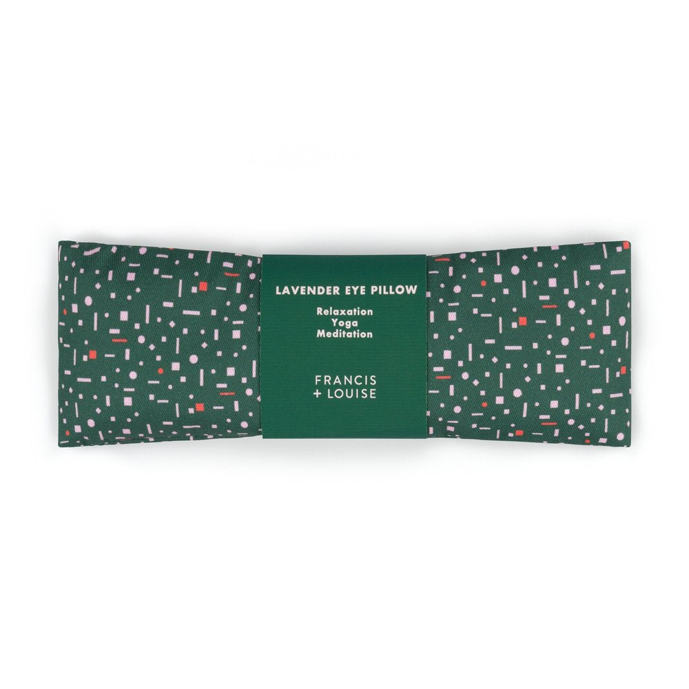 AERIAL GREEN LAVENDER EYE PILLOW AND CANDLE SELF CARE GIFT SET