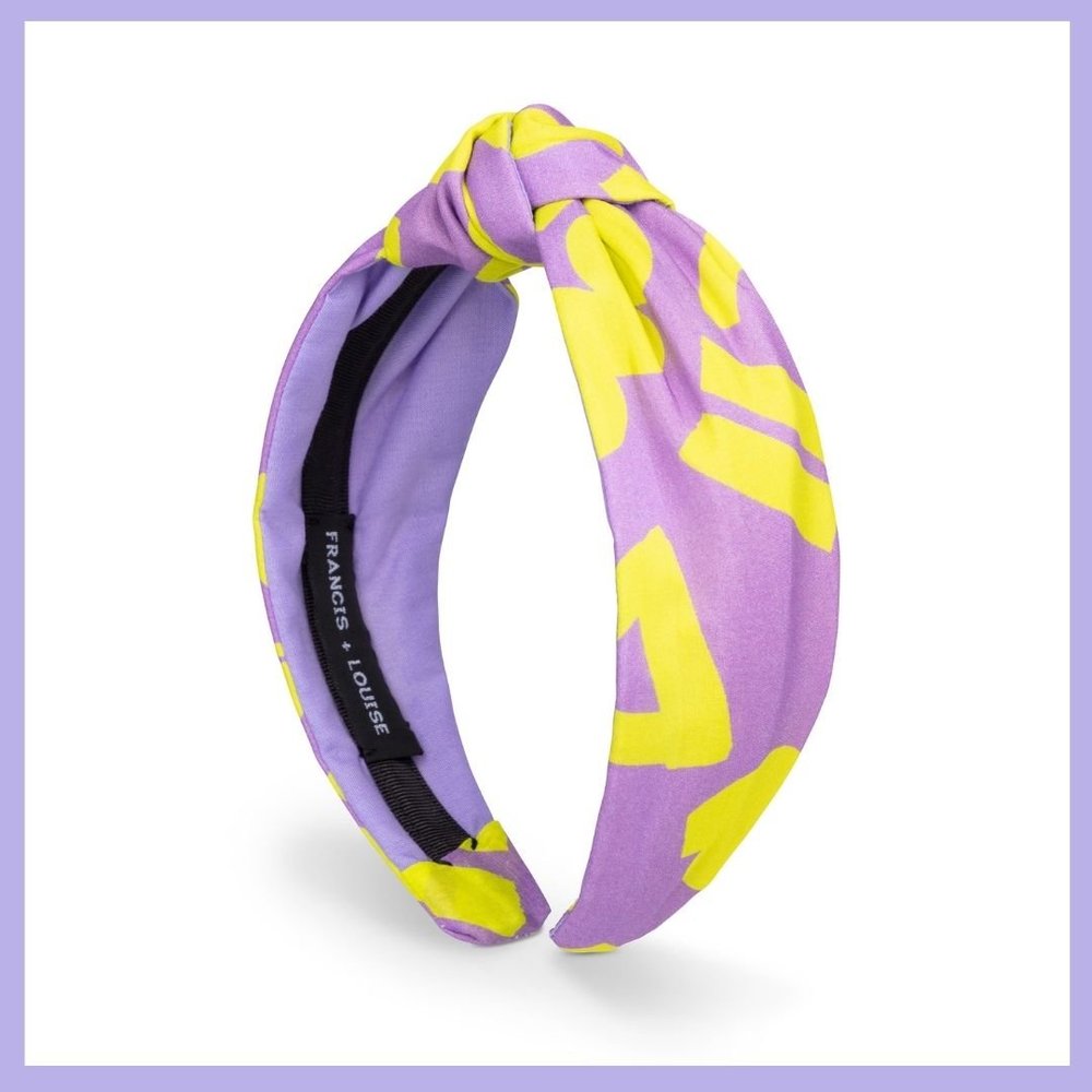 Love Lilac & Yellow - Twist Headband