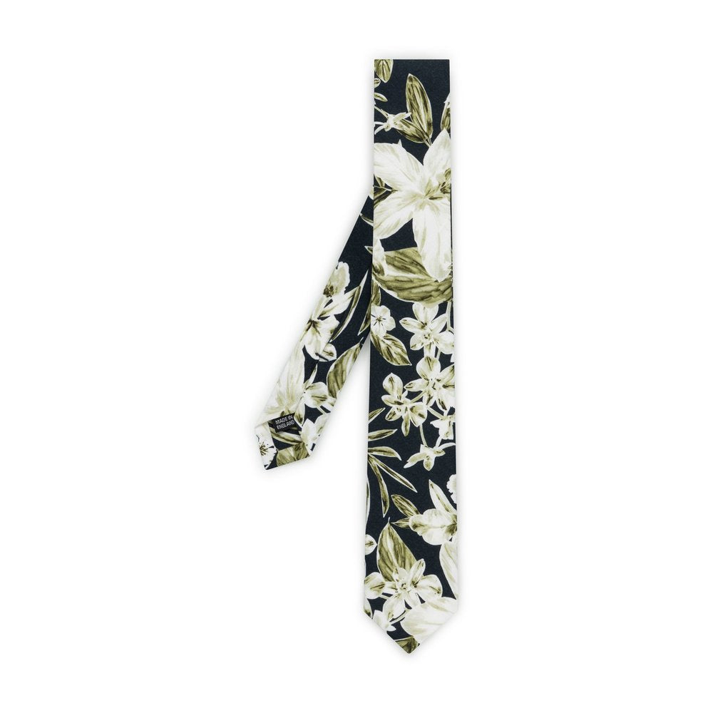 TOKORIKI GREEN - FLORAL TIE