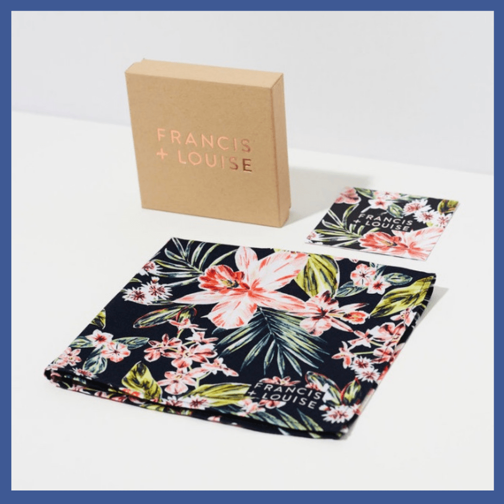 Tokoriki Black & Coral - Tropical Bow Tie