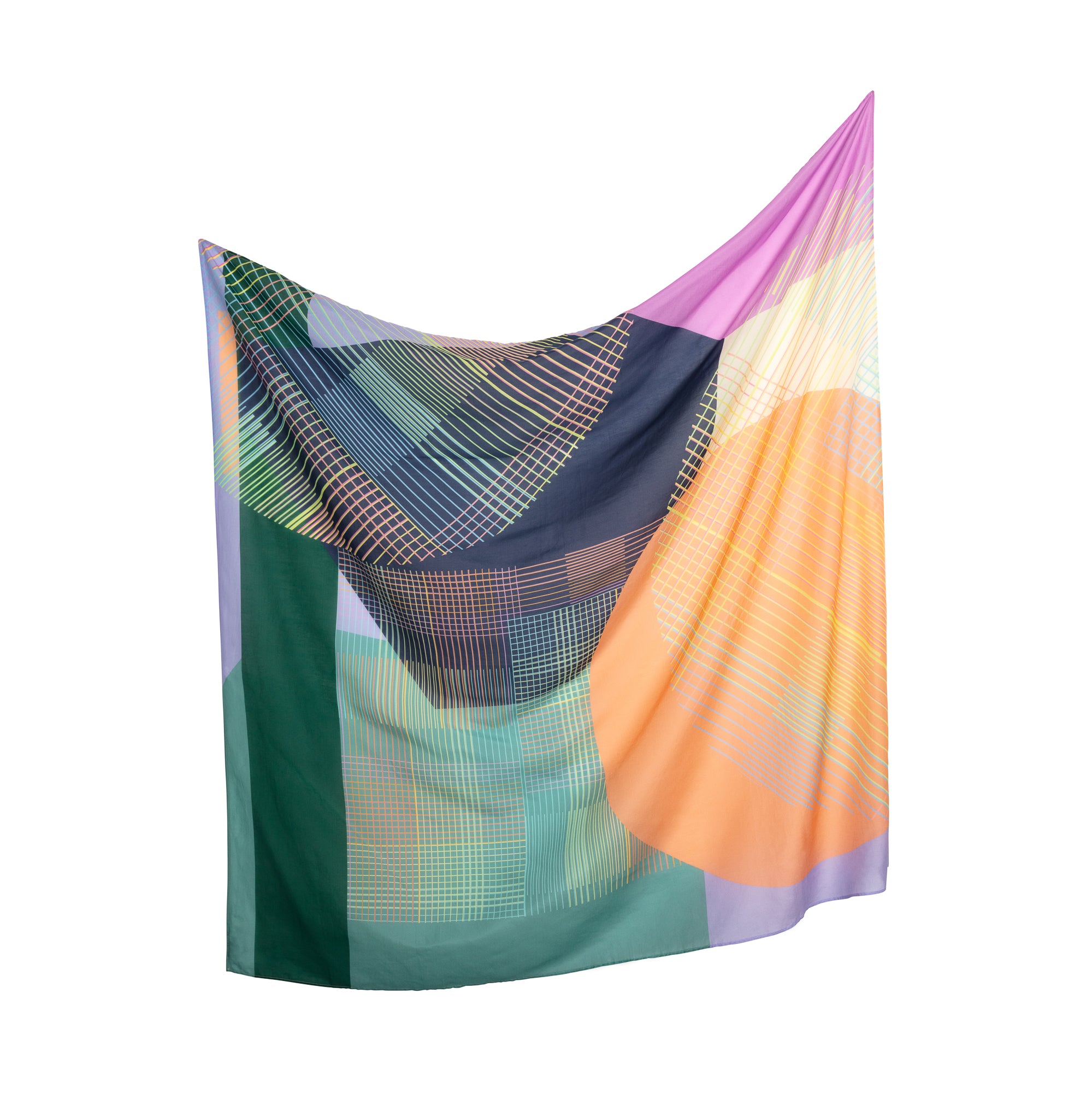 WILLOW -  GEOMETRIC SQUARE SCARF