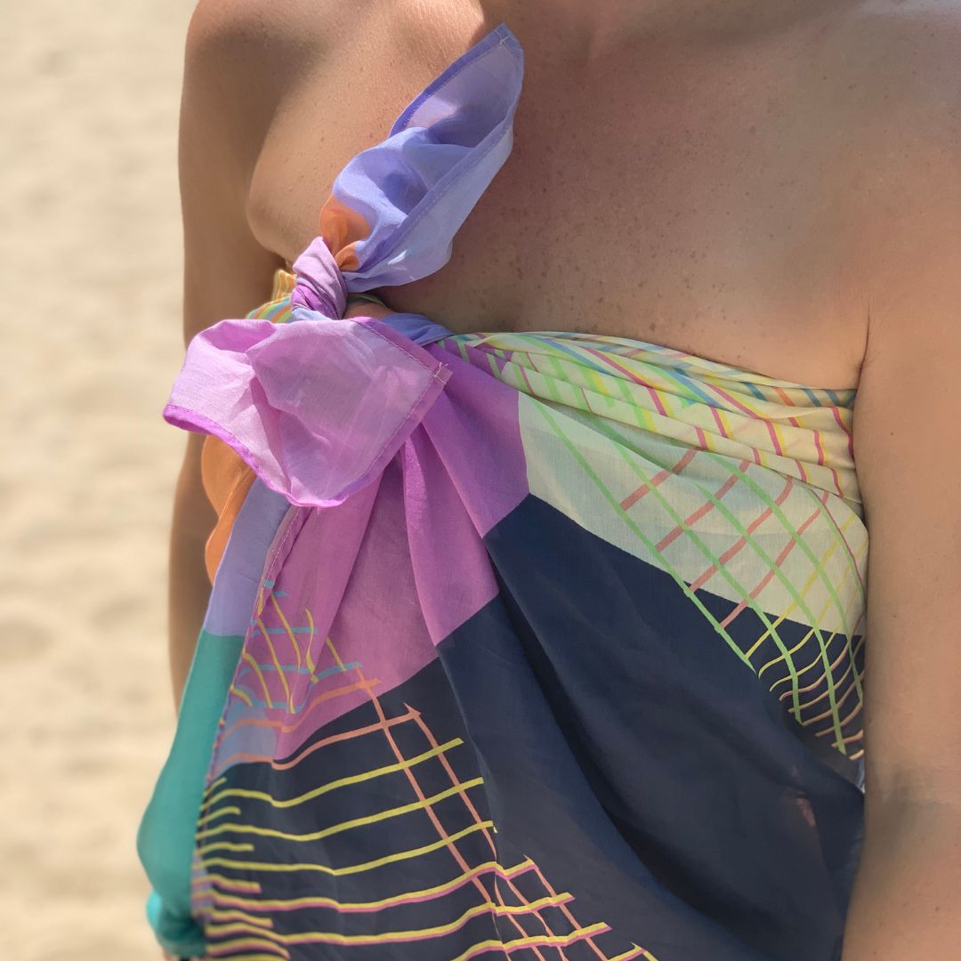 WILLOW -  GEOMETRIC SQUARE SCARF