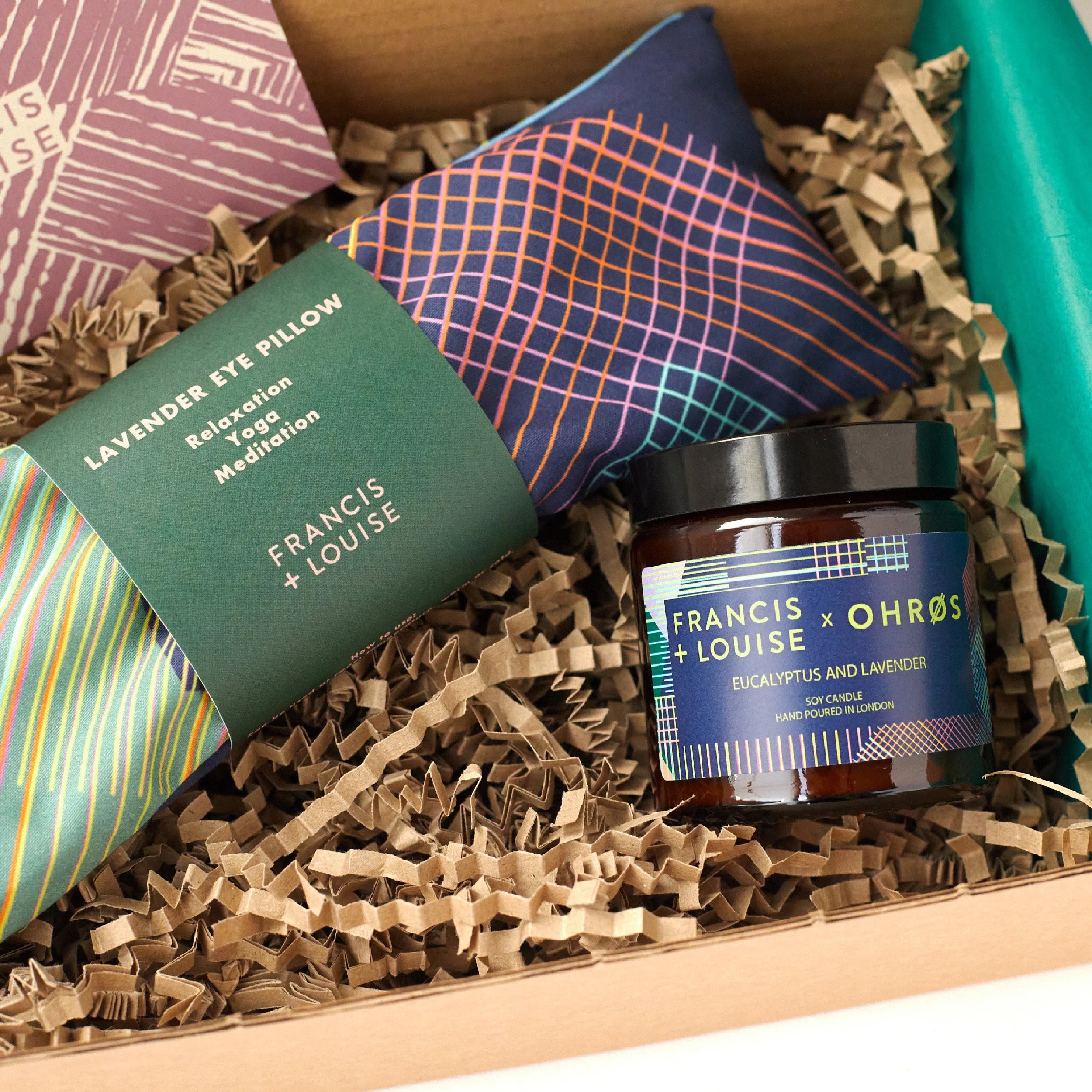 WILLOW LAVENDER EYE PILLOW AND CANDLE SELF CARE GIFT SET