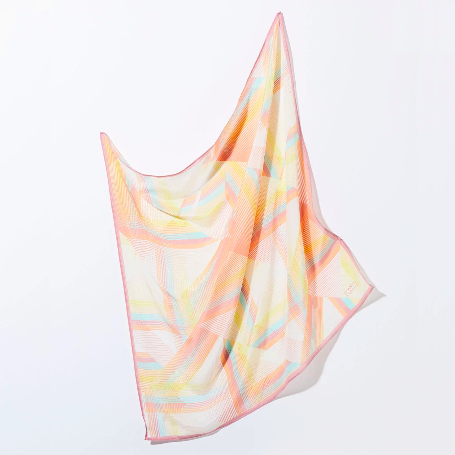 STELLA - GEOMETRIC SQUARE SILK SCARF