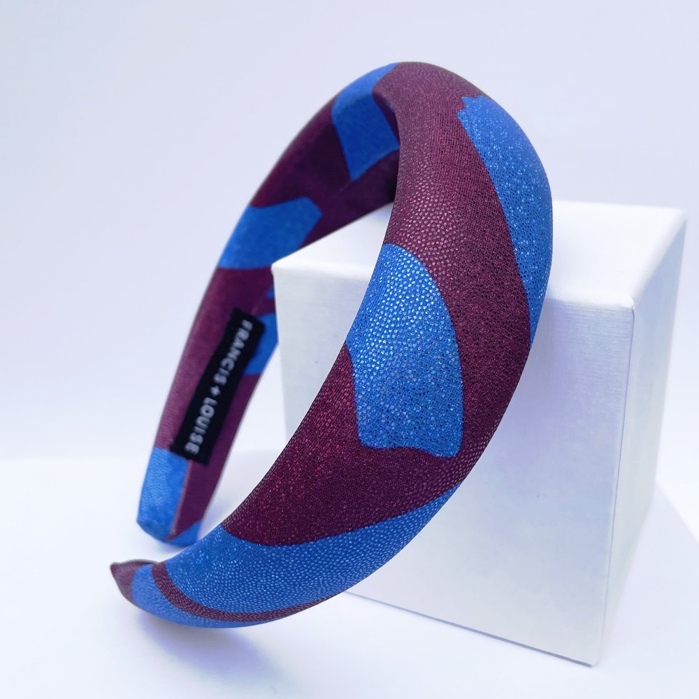 Padded Headband - Love Maroon - Eco Sparkle