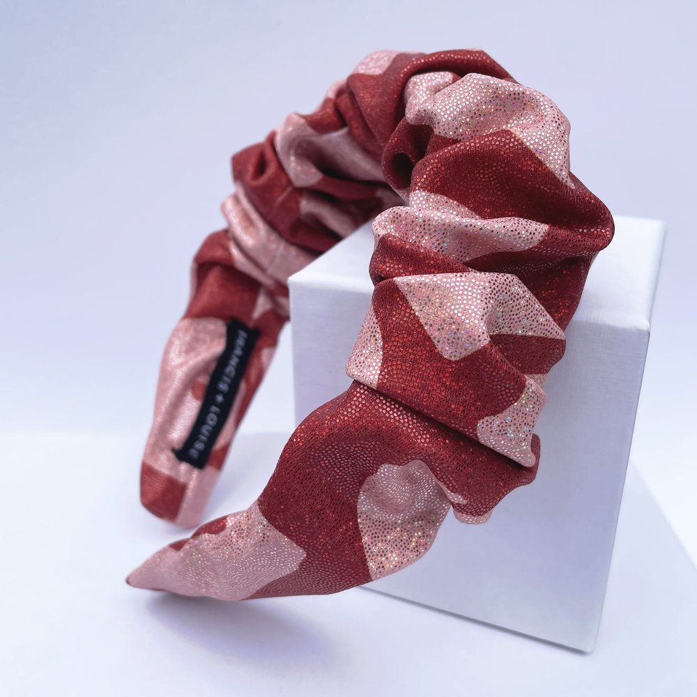 Scrunchie Headband in Love Ochre Eco Sparkle