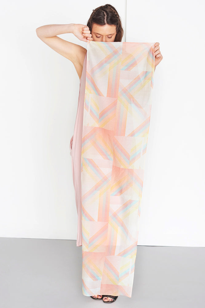 STELLA - GEOMETRIC LONG SCARF