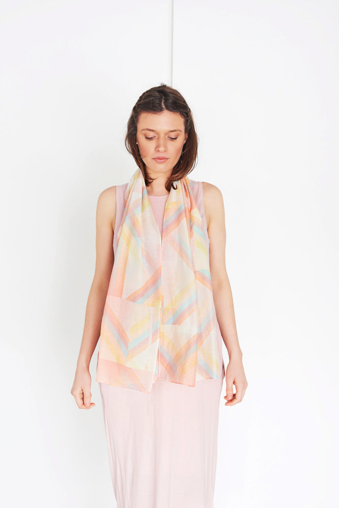 STELLA - GEOMETRIC LONG SCARF