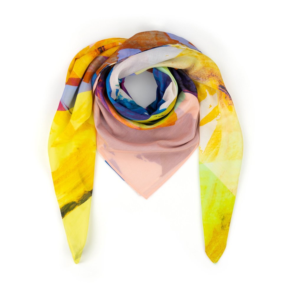 HOPE -  ABSTRACT SQUARE SCARF