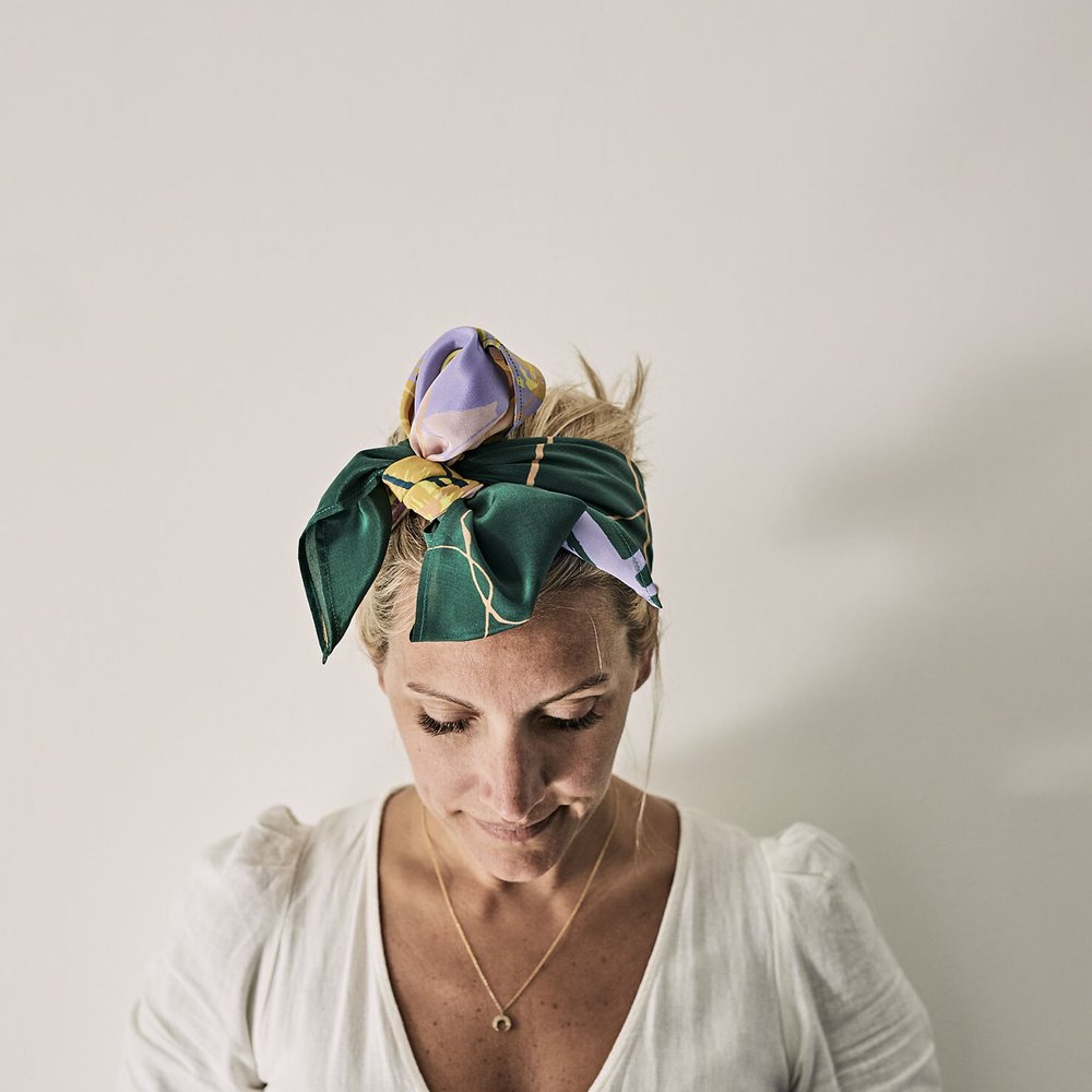 *NEW* WREN - MULTI-COLOURED SQUARE SILK SCARF