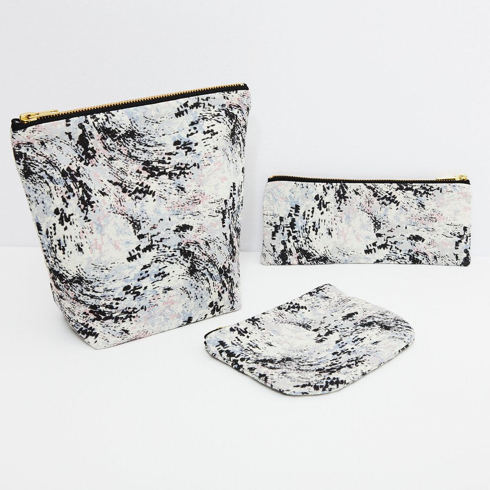 EVE - WHITE ABSTRACT PENCIL CASE