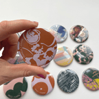 AERIAL GREEN - GEOMETRIC POCKET MIRROR