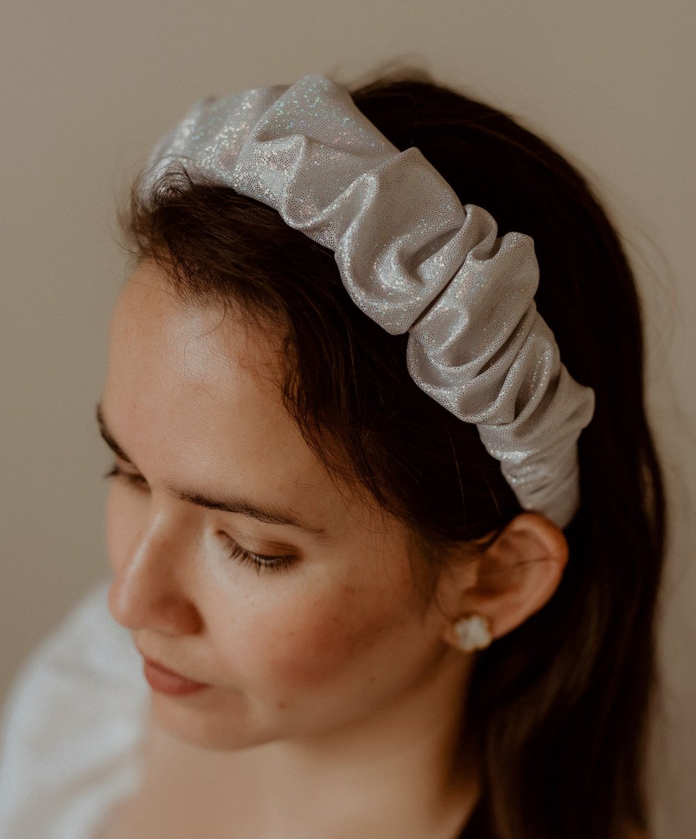 Eco Sparkle - Bridal Scrunchie Headband