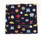 Kingscote Blue - Floral Silk Tie