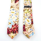 Kingscote Peach - Floral Silk Tie