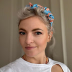 Scrunchie Headband in Love Maroon Eco Sparkle