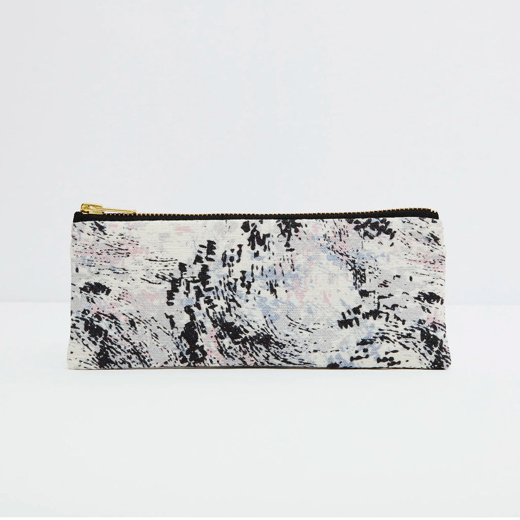 EVE - WHITE ABSTRACT PENCIL CASE