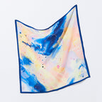 FLOW - MULTI-COLOURED SQUARE SILK SCARF