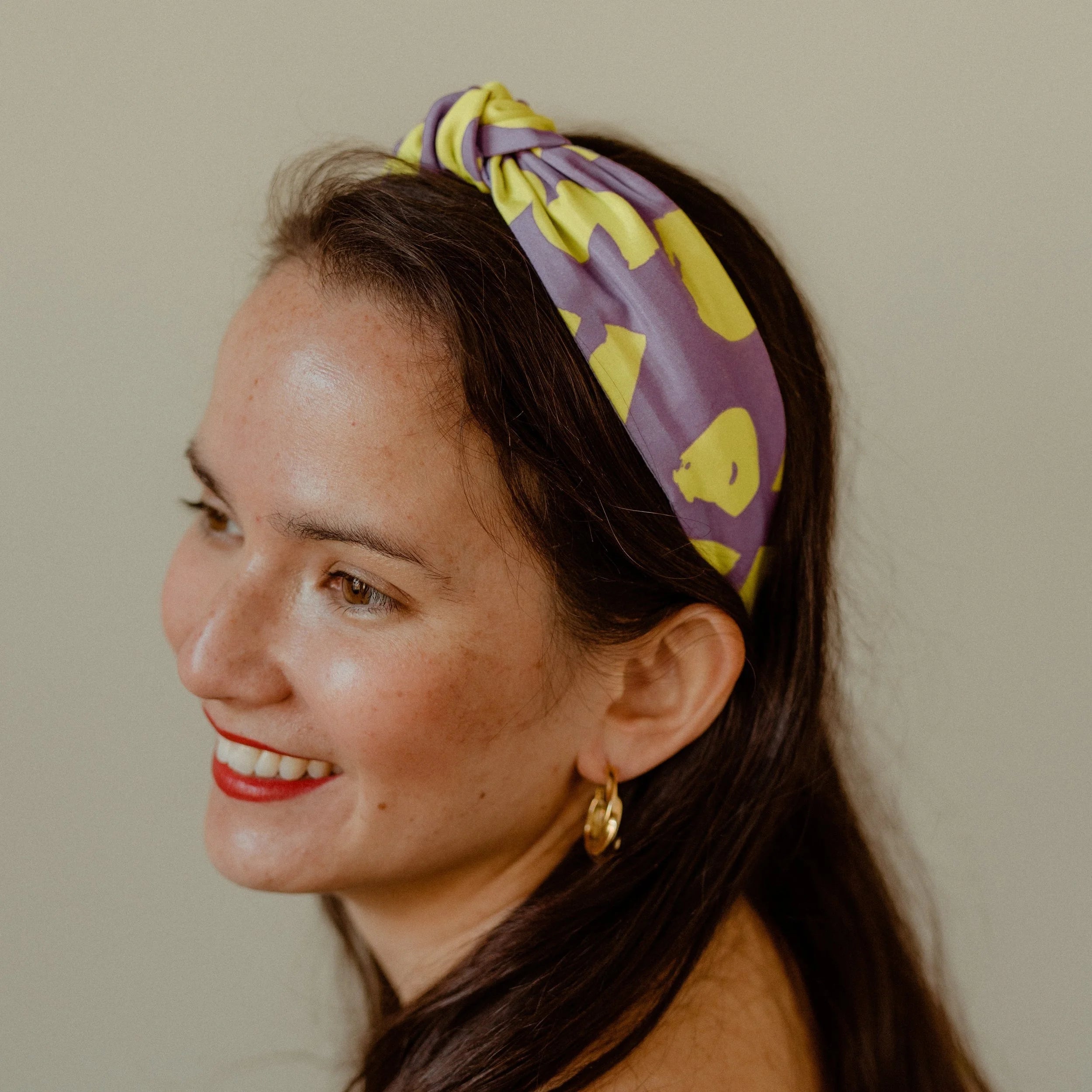 Love Lilac & Yellow - Twist Headband