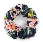 TOKORIKI BLACK and CORAL - SCRUNCHIE