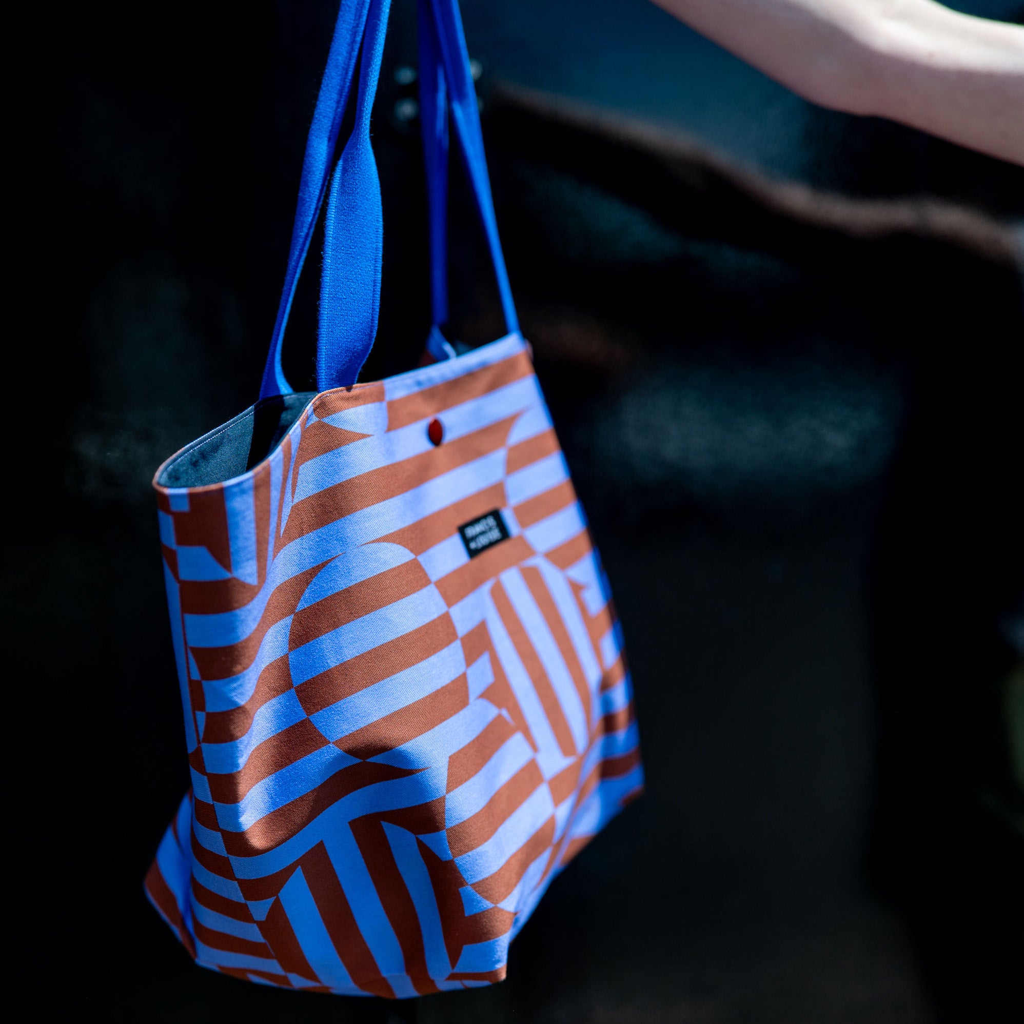 Bauhaus Geometric Cotton Bag · Medium