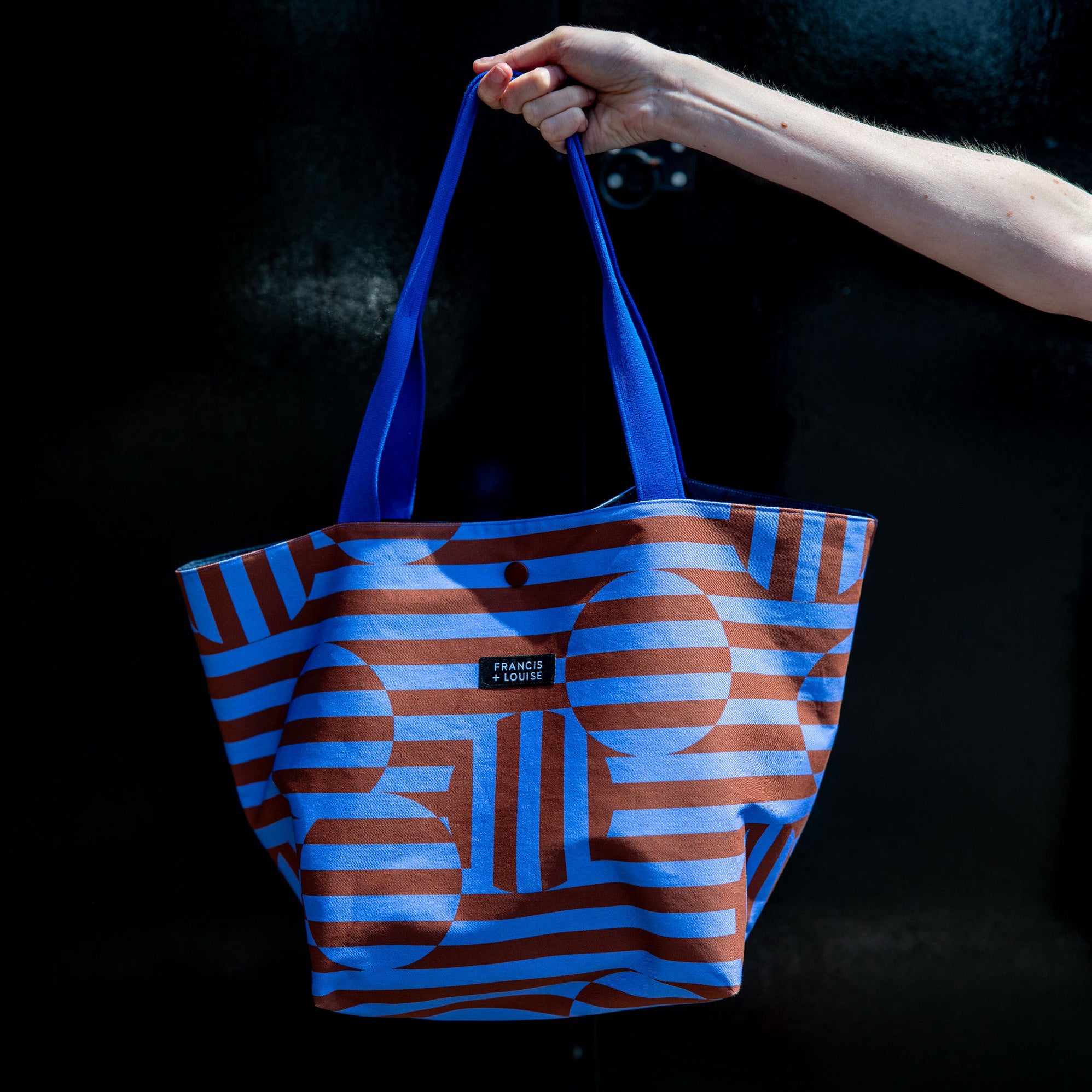 Bauhaus Geometric Cotton Bag · Medium