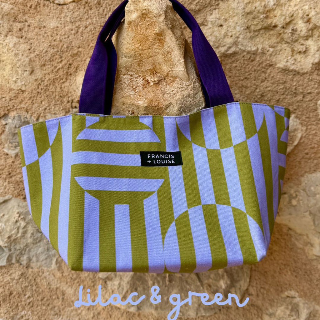 Bauhaus Geometric Cotton Bag · Medium