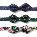 Aerial Green - Geometric Toddler & Boy's Bow Tie