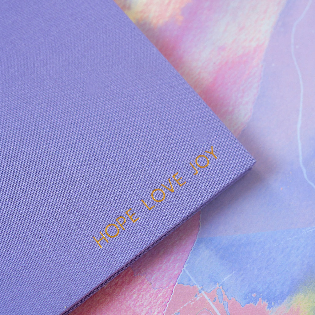 Flow lilac linen - Journals / Notebooks - limited edition