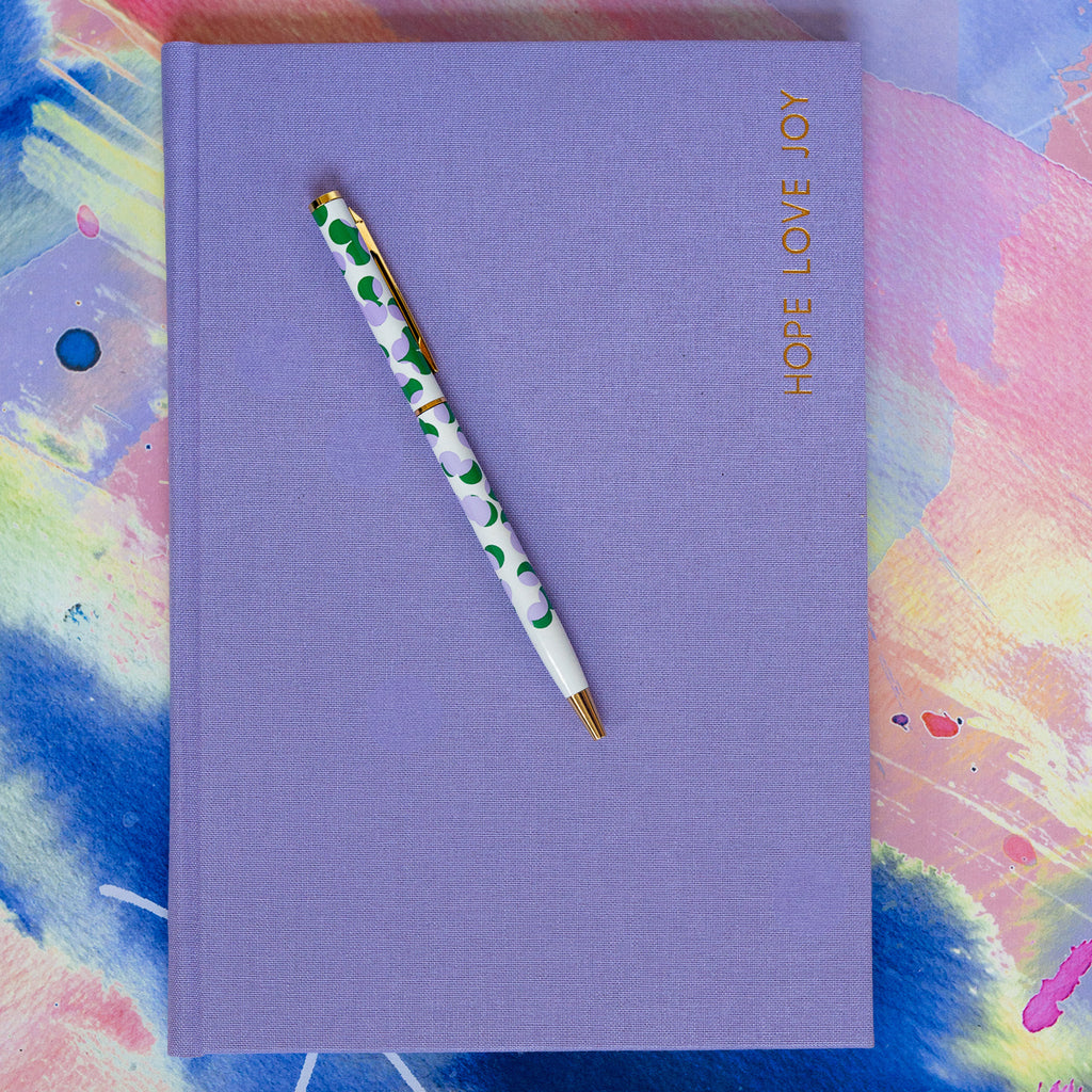 Flow lilac linen - Journals / Notebooks - limited edition