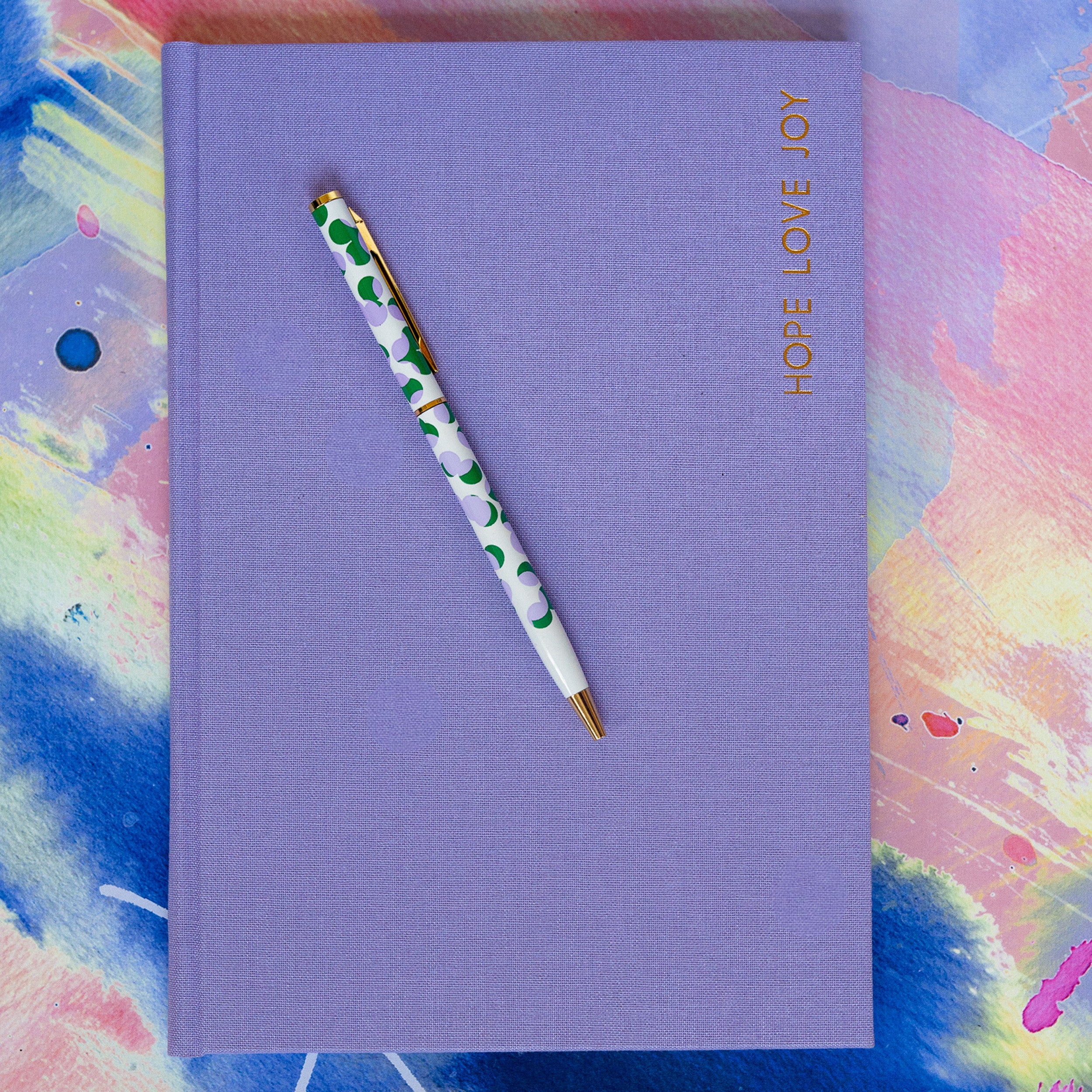 Flow lilac linen - Journals / Notebooks - limited edition