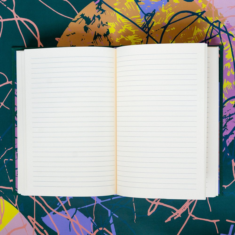 Wren green linen - Journals /Notebooks - limited edition
