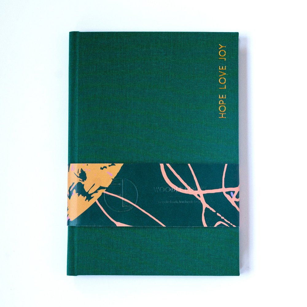 Wren green linen - Journals /Notebooks - limited edition