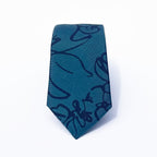 Spring - Green Floral Silk Tie