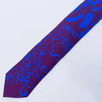Spring - Maroon floral Silk Tie
