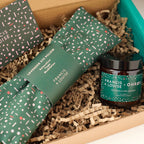 AERIAL GREEN LAVENDER EYE PILLOW AND CANDLE SELF CARE GIFT SET